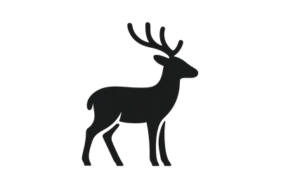 deer icon black